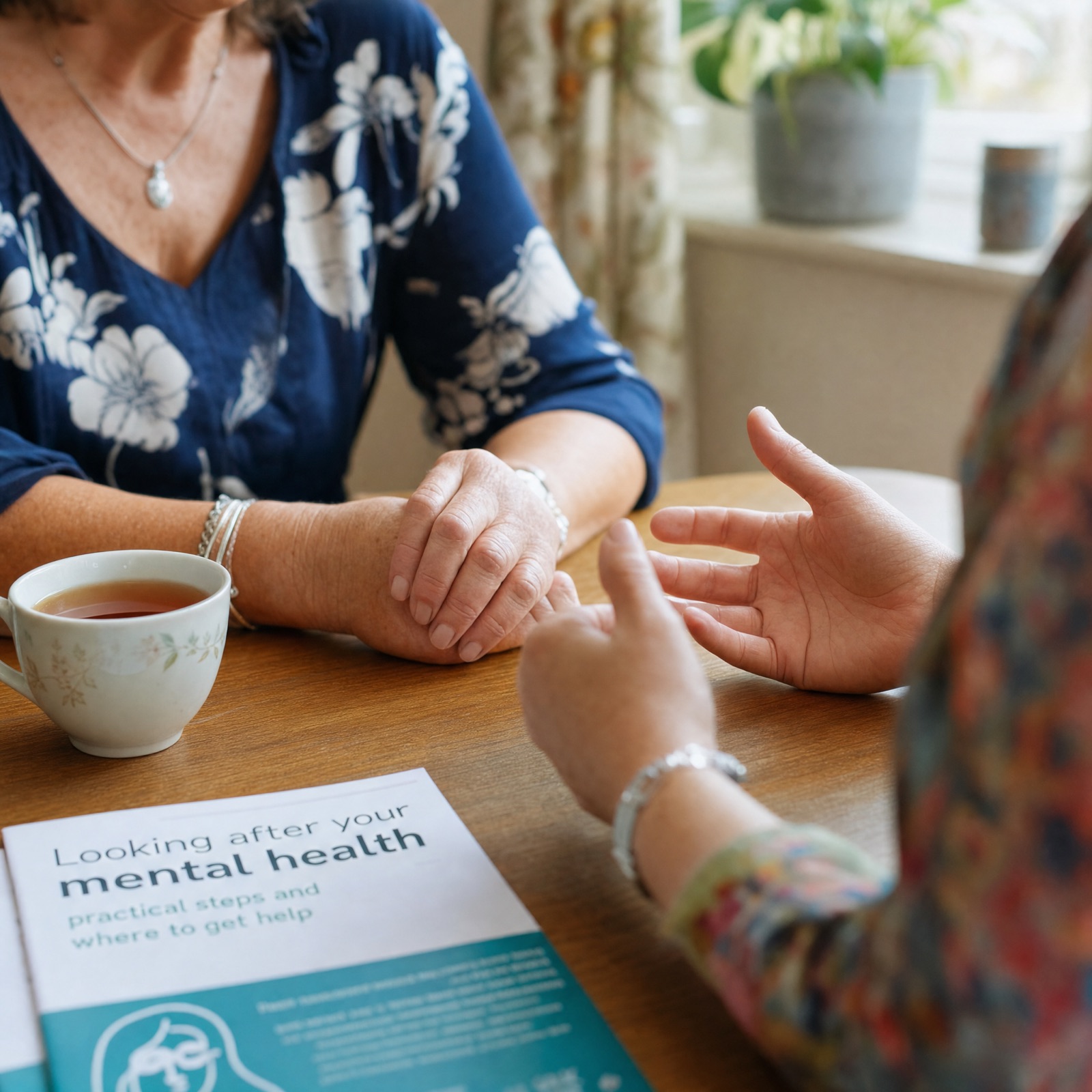 Community blood pressure check in a village hall